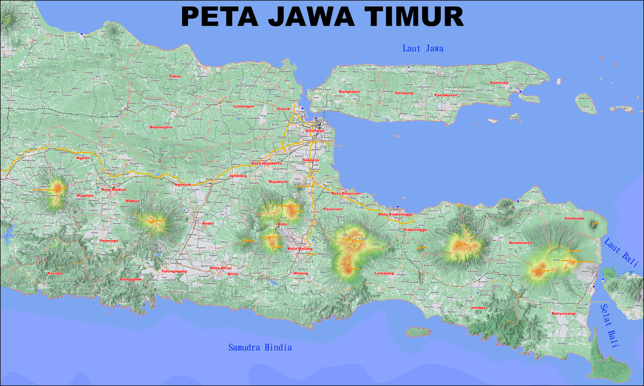 Pata Geografis Jawa timur