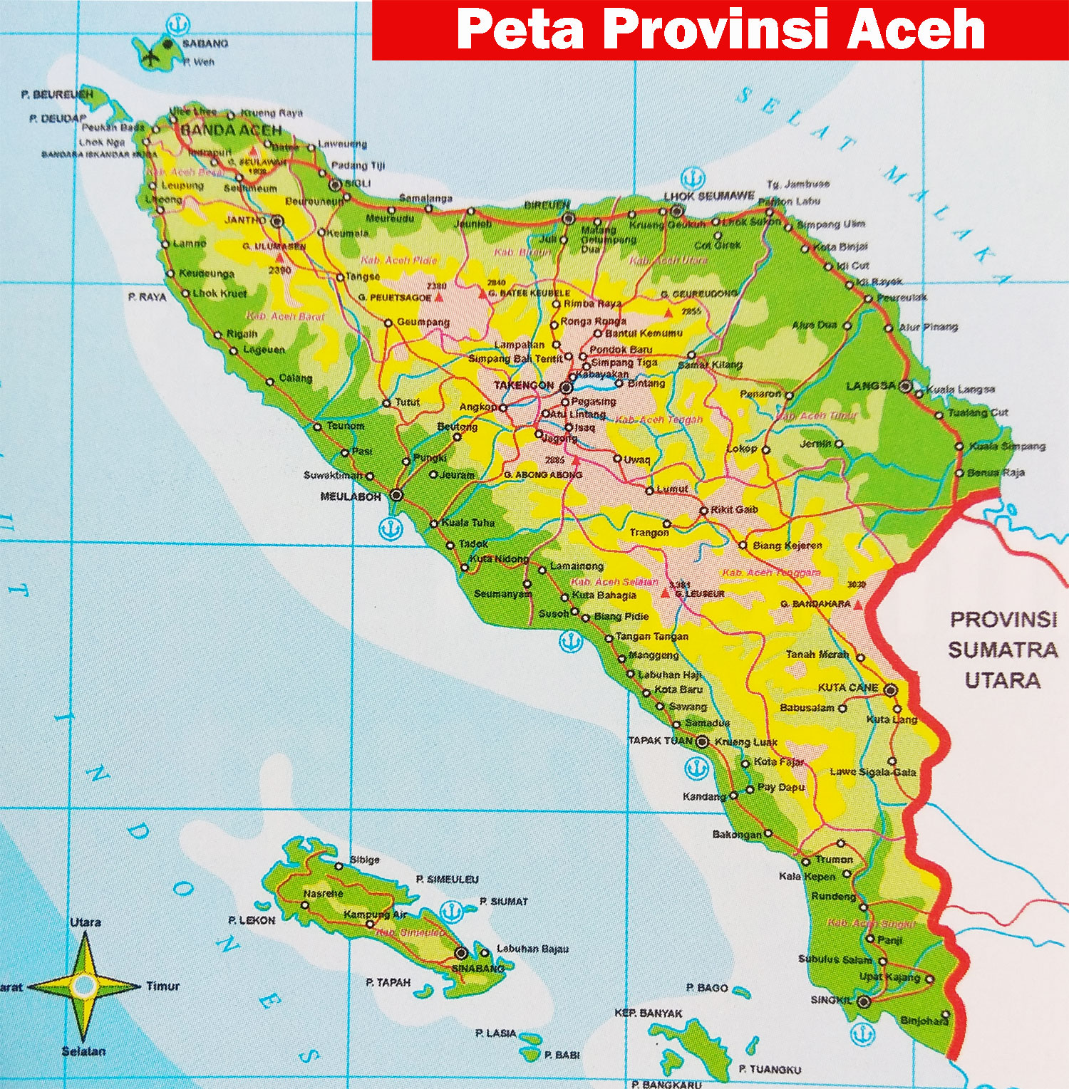 Peta Aceh